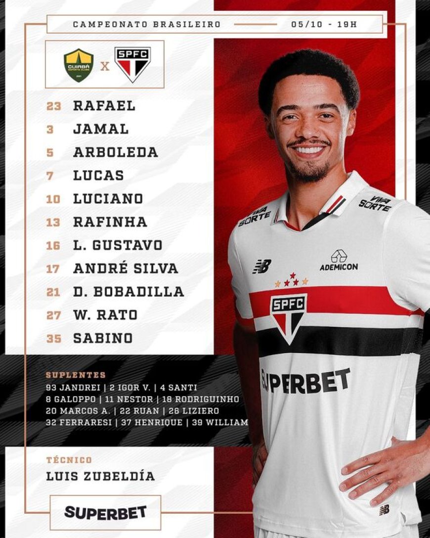 Opinião Cuiabá 2 X 0 São Paulo - 29ª rodada do brasileirão